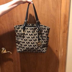 Michael Kors signature black tote